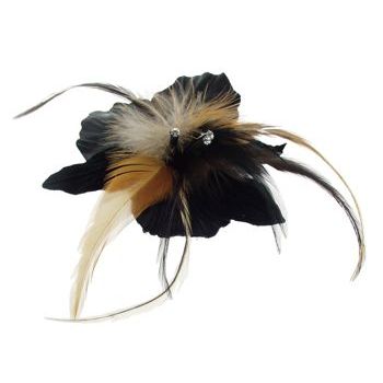 Karen Marie - Le Fleur Collection - Feathers & Leather Fall Collection - Black Orchid  (1)