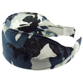 Karen Marie - Camoflauge Scarf Headband - Navy (1)