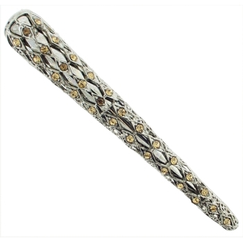Karen Marie - Argyle Crystal Jaw - Gold Topaz (1)