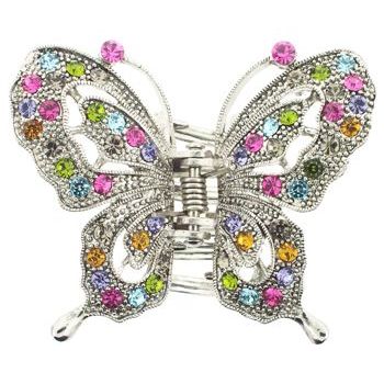 Karen Marie - Ornate Filigree Butterfly Jaw - Rainbow (1)