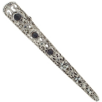 Karen Marie - Victorian Crystal Jaw - Black (1)