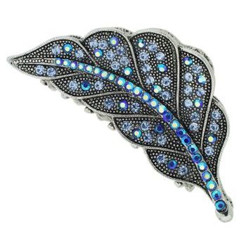 Karen Marie - Crystal Leaf Claw - Blue (1)