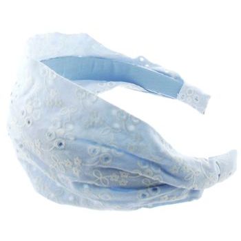 Karen Marie - Eyelet Inspired Headband - Pastel Blue (1)