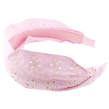 Karen Marie - Eyelet Headband - Pastel Pink (1)