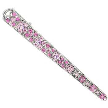 Karen Marie - Filigree Floral Jaw Clip - Pink (1)