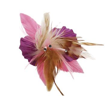 Karen Marie - Le Fleur Collection - Feathers & Leather Fall Collection - Pink Orchid  (1)