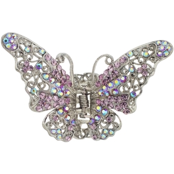 Karen Marie - Lace Inspired Crystal Butterfly Claw - Amethyst (1)