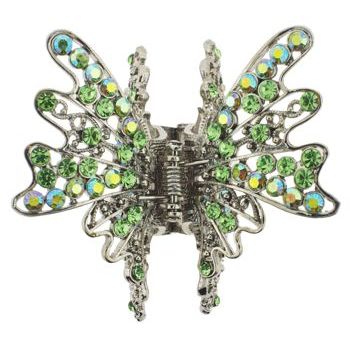 Karen Marie - Crystal Lace Butterfly Jaw - Peridot (1)