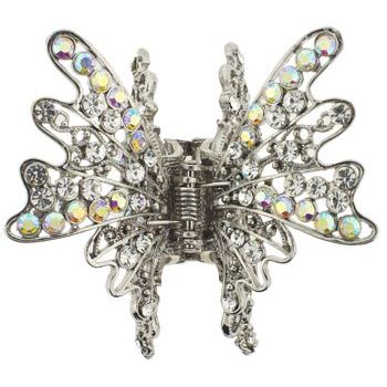 Karen Marie - Crystal Lace Butterfly Jaw - White (1)