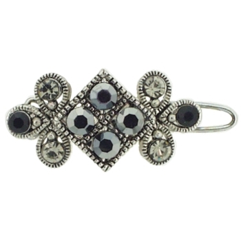 Karen Marie - Mini Crystal Barrette - Black (1)