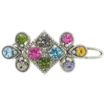 Karen Marie - Mini Crystal Barrette - Rainbow (1)