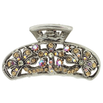 Karen Marie - Triple Daisy Inspired Claw - Gold/Silver (1)