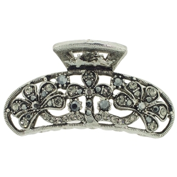 Karen Marie - Triple Daisy Inspired Claw - Smoke (1)