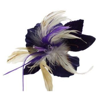 Karen Marie - Le Fleur Collection - Feathers & Leather Fall Collection - Plum Orchid  (1)