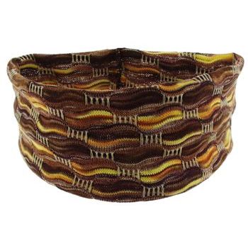 Karen Marie - Stain Glass Inspired Knit Bandeau - Caramel (1)