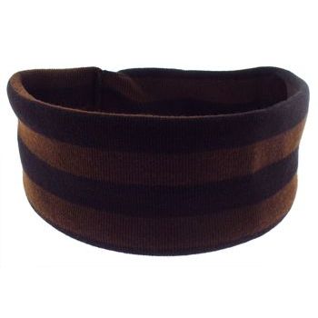 Karen Marie - Wide Stripe Bandeau - Dark Chocolate (1)