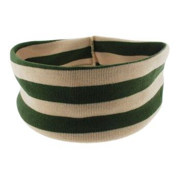 Karen Marie - Wide Stripe Bandeau - Sage (1)