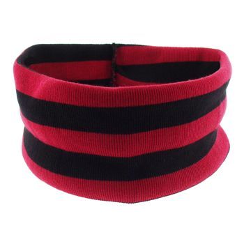 Karen Marie - Wide Stripe Bandeau - Red Licorice (1)