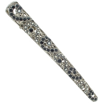 Karen Marie - Crystal Curlicue Jaw - Onyx (1)