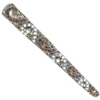 Karen Marie - Crystal Curlicue Jaw - Topaz (1)
