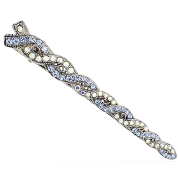 Karen Marie - Crystal Twist Jaw Clip - Blue (1)