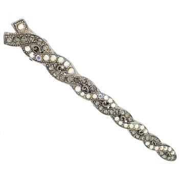 Karen Marie - Crystal Twist Jaw Clip - Smoke (1)
