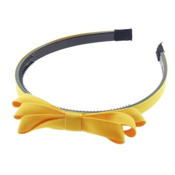 Karen Marie - Grosgrain Bow Headband - Buttercup (1)