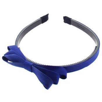 Karen Marie - Grosgrain Bow Headband - Midnight Blue (1)