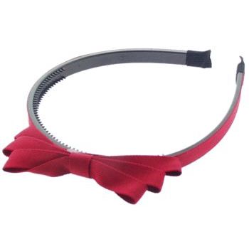 Karen Marie - Grosgrain Bow Headband - Red Apple (1)