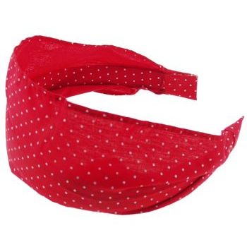 Karen Marie - Dotted Swiss Cotton Headband - Red (1)