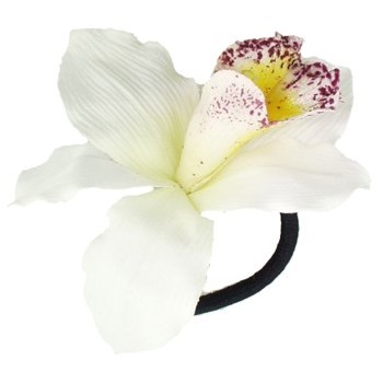 Karin's Garden - Vanda Orchid - Pony Elastic - White (1)