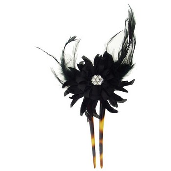 Karin's Garden - Small Moulin Rouge Chignon - Black (1)