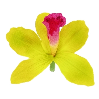Karin's Garden - Mini Vanda Orchid Clip - Lime (1)