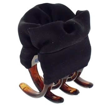 L. Erickson USA - Small Covered Silk Claw - Black