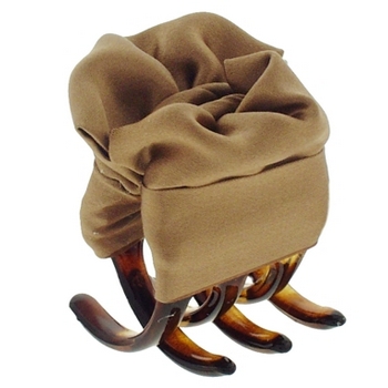 L. Erickson USA - Small Covered Silk Claw - Mocha