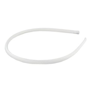 L. Erickson USA - 1/4inch Skinny Headband - 100% Silk Charmeuse - White