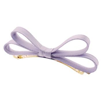 L. Erickson USA - Small Charmeuse Couture Bow Barrette - Lavender