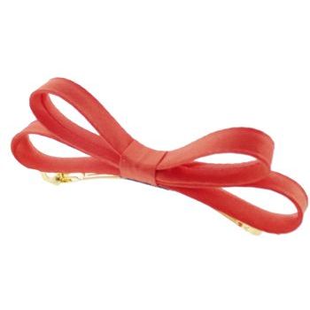 L. Erickson USA - Small Charmeuse Couture Bow Barrette - Orange