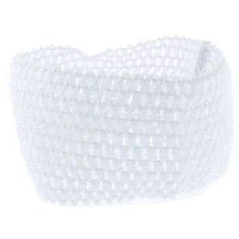 L. Erickson USA - Hudson Bandeau Headband - Open Weave Stretch - White (1)