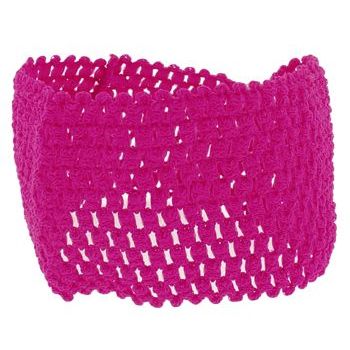 L. Erickson USA - Hudson Bandeau Headband - Open Weave Stretch - Fuschsia (1)