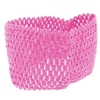 L. Erickson USA - Hudson Bandeau Headband - Open Weave Stretch - Pink (1)