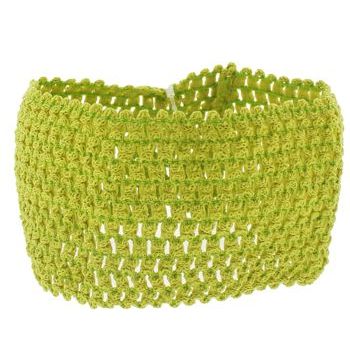 L. Erickson USA - Hudson Bandeau Headband - Open Weave Stretch - Green (1)