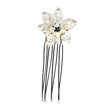 Betty Wales - Crystal Star w/ Pearls & Crystals Hairpin (1)