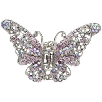 Karen Marie - Filigree Lace & Crystal Butterfly - Lavender (1)