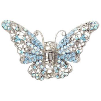 Karen Marie - Filigree Lace & Crystal Butterfly - Blue (1)