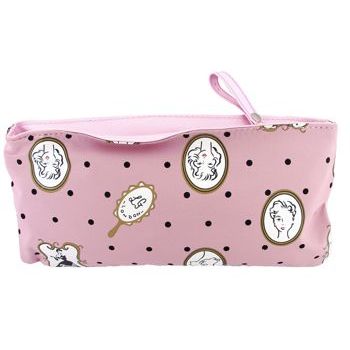 LuLu Guinness - Dotty Hair Flat Zip Case - Umbrella - Pink (1)