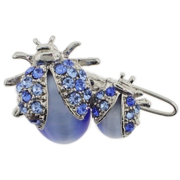 Medusa's Heirlooms - Extra Large Lady Bug Clip - Blue (1)