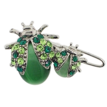 Medusa's Heirlooms - Extra Large Lady Bug Clip - Ivy Green (1)