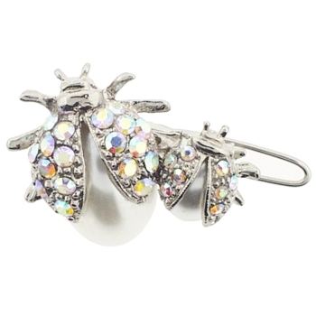 Medusa's Heirlooms - Extra Large Lady Bug Clip - White (1)