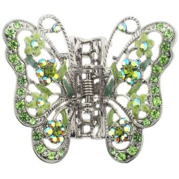Karen Marie - Enamel & Crystal Butterfly - Peridot (1)